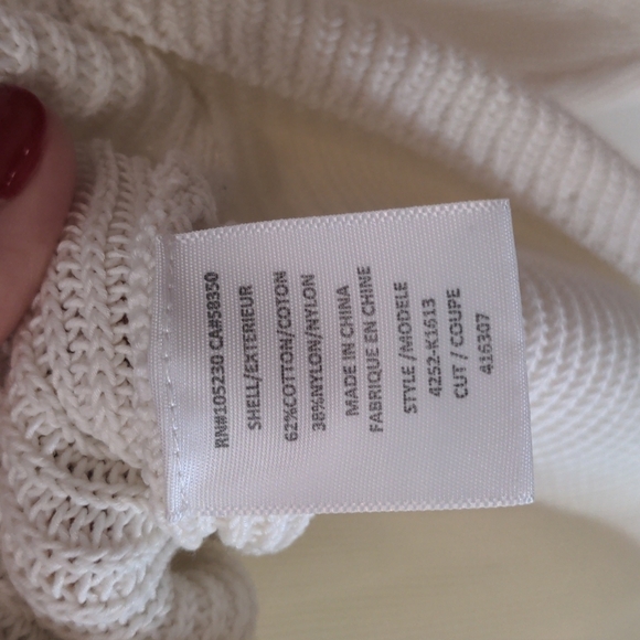 joie Magdelena V-neck Sweater Winter White Small - Picture 6 of 9